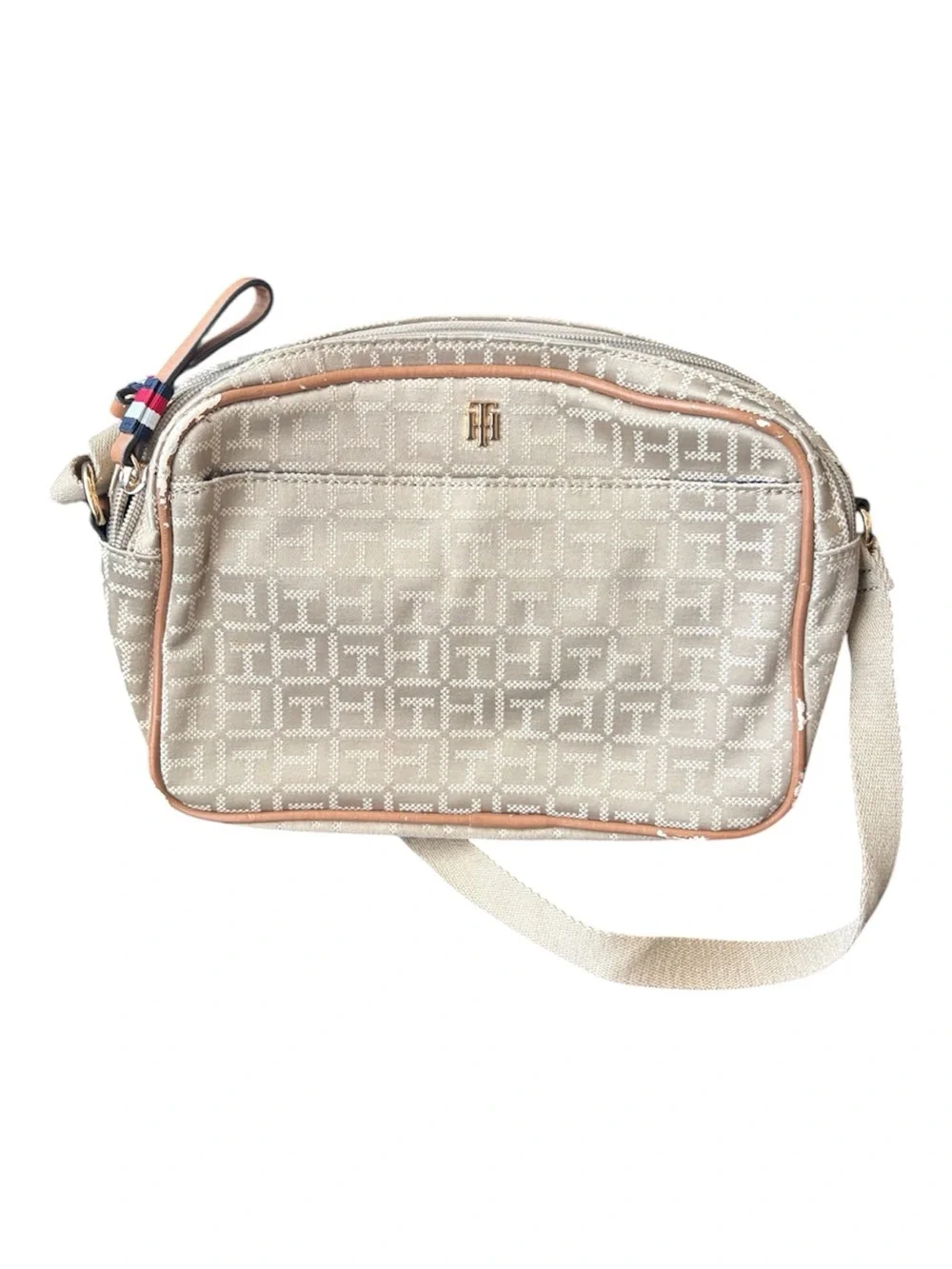 Tommy Hilfiger Cynthia Monogram Camera Crossbody Bag